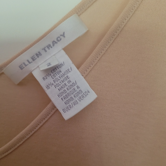 Ellen Tracy Cotton Blend Creme Tanktop - Picture 2 of 3